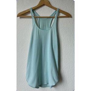 Lululemon Womens Size 6 Teal Cool Racerback Yoga Workout Tank Top